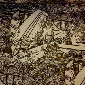 Beautiful Ralph Lauren Main Sail Novelty Nautical Textile